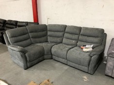LA-Z-BOY 3-SEATER CORNER SOFA IN GREY FABRIC (COLLECTION OR OPTIONAL DELIVERY) (KERBSIDE PALLET DELIVERY)