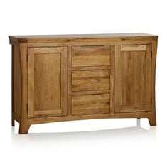 ORRICK RUSTIC SOLID OAK LARGE SIDEBOARD RRP- £529.99 (COLLECTION OR OPTIONAL DELIVERY)