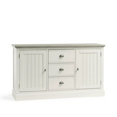 BROMPTON PAINTED ACACIA & ASH TOP LARGE SIDEBOARD RRP- £579.99 (COLLECTION OR OPTIONAL DELIVERY)