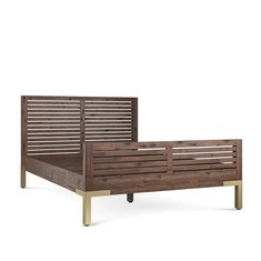 MADISON SOLID HARDWOOD & METAL DOUBLE SIZE BED FRAME RRP- £579.99 (COLLECTION OR OPTIONAL DELIVERY)