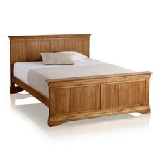 FARMHOUSE RUSTIC SOLID OAK KING SIZE BED FRAME RRP- £599.99 (COLLECTION OR OPTIONAL DELIVERY)