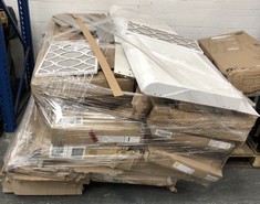 PALLET OF ASSORTED ITEMS TO INCLUDE GLEAM 3-DOOR 2-DRAWER WARDROBE PARTS (BOX 3/3) (COLLECTION OR OPTIONAL DELIVERY) (KERBSIDE PALLET DELIVERY)
