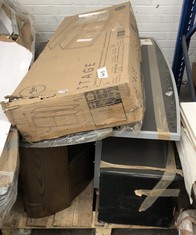 PALLET OF ASSORTED ITEMS TO INCLUDE AVF TV STAND FOR UP TO 55" TV'S (COLLECTION OR OPTIONAL DELIVERY) (KERBSIDE PALLET DELIVERY)