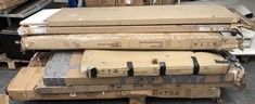 PALLET OF ASSORTED ITEMS TO INCLUDE 2-DOOR 1-DRAWER WARDROBE IN MEXICAN GREY PARTS (BOX 1/3) (COLLECTION OR OPTIONAL DELIVERY) (KERBSIDE PALLET DELIVERY)