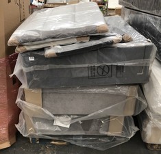 PALLET OF ASSORTED BED PARTS TO INCLUDE SANA SLEEP DESIGNER DAMASK MEMORY FOAM DIVAN BED (COLLECTION OR OPTIONAL DELIVERY) (KERBSIDE PALLET DELIVERY)
