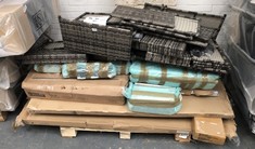 PALLET OF ASSORTED FURNITURE TO INCLUDE RATTEN GARDEN SET (COLLECTION OR OPTIONAL DELIVERY) (KERBSIDE PALLET DELIVERY)