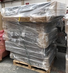 PALLET OF ASSORTED BED PARTS TO INCLUDE CHELSEA DOUBLE BED PART IN SILVER VELVET (COLLECTION OR OPTIONAL DELIVERY) (KERBSIDE PALLET DELIVERY)