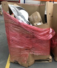 PALLET BOX OF ASSORTED ITEMS TO INCLUDE DOVAMAN ORBITAL SANDER (COLLECTION OR OPTIONAL DELIVERY) (KERBSIDE PALLET DELIVERY)
