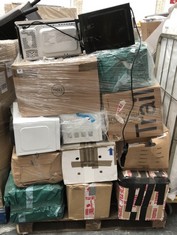 PALLET OF ASSORTED ITEMS TO INCLUDE SWAN MICROWAVE - MODEL NO. SM22030LBN (COLLECTION OR OPTIONAL DELIVERY) (KERBSIDE PALLET DELIVERY)