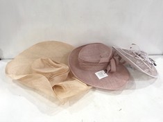 5 X ASSORTED WOMEN'S OCCASION HATS TO INCLUDE JOHN LEWIS CHARLOTTE OCCASION HAT - ROSE PINK (DELIVERY ONLY)