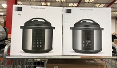 2 X JOHN LEWIS PRESSURE COOKER - BLACK (DELIVERY ONLY)