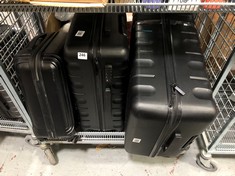 3 X JOHN LEWIS ASSORTED SUITCASES TO INCLUDE ANYDAY JOHN LEWIS HARD SHELL LARGE SUITCASE IN BLACK (DELIVERY ONLY)
