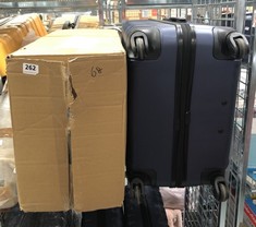 2 X JOHN LEWIS HARD SHELL SUITCASES - NAVY (DELIVERY ONLY)