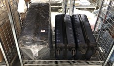 3 X ANYDAY JOHN LEWIS HARD SHELL SUITCASE - NAVY - SMALL / MEDIUM (DELIVERY ONLY)