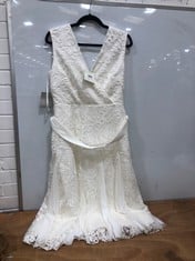 PHASE EIGHT CATERINA FLARED WEDDING DRESS - PALE CREAM UK 12 RRP £295 (DELIVERY ONLY)