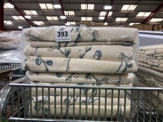 2 X ASSORTED LAURA ASHLEY PUSSY WILLOW OFF WHITE SEASPRAY FULLY LINED CURTAINS TO INCLUDE SIZE 223X183CM (DELIVERY ONLY)