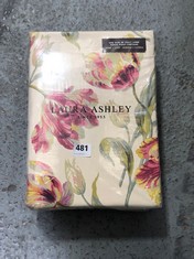 LAURA ASHLEY GOSFORD CURTAINS - CRANBERRY - SIZE 223X229 CM RRP £125 (DELIVERY ONLY)