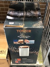 TOWER ROSE GOLD EDITION 58L SQUARE SENSOR BIN (DELIVERY ONLY)