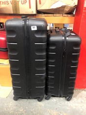 JOHN LEWIS ANYDAY LARGE SUITCASE IN BLACK AND JOHN LEWIS ANYDAY MEDIUM SIZE CASE IN BLACK (DELIVERY ONLY)