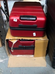 2 X JOHN LEWIS ANYDAY RED SUITCASES (DELIVERY ONLY)