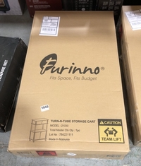 FURINNO TURN-N-TUBE STORAGE CART 21030 (DELIVERY ONLY)