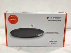 LE CREUSET TOUGHENED NON-STICK 28CM CREPE PAN (DELIVERY ONLY)
