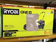 RYOBI 18V ONE+ 33CM CORDLESS LAWNMOWER - MODEL NO. OLM1833B - RRP £177 (DELIVERY ONLY)
