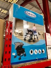 GRACO DUORIDER LIGHTWEIGHT DOUBLE PUSHCHAIR - RRP £149 (DELIVERY ONLY)