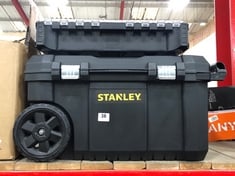 STANLEY ESSENTIAL CHEST 50L 2 WHEEL TOOLBOX TO INCLUDE MILWAUKEE PACKOUT ORGANISER (DELIVERY ONLY)