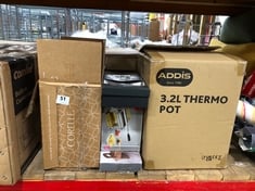 5 X ASSORTED ITEMS TO INCLUDE ADDIS 3.2L THERMO POT (DELIVERY ONLY)