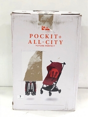 GB GOLD POCKIT+ ALL-CITY STROLLER RED (DELIVERY ONLY)