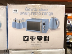 SWAN RETRO 20L 800W MICROWAVE OVEN SM22030LBLN (DELIVERY ONLY)