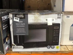 GEORGE HOME 700W BLACK DIGITAL MICROWAVE (DELIVERY ONLY)