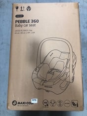 MAXI-COSI PEBBLE 360 I-SIZE BABY CAR SEAT - RRP £209 (DELIVERY ONLY)