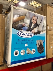 GRACO SLIMFIT R129 2-IN-1 CONVERTIBLE CAR SEAT - RRP £149 (DELIVERY ONLY)
