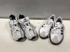 X2 PAIRS OF TRAINERS SIZE 6. (DELIVERY ONLY)