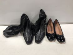 X2 ASSORTED PAIRS OF SHOES SIZE 6. (DELIVERY ONLY)