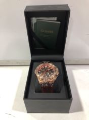1 X GAMAGES TURBULENCE ROSE BROWN WATCH . (DELIVERY ONLY)