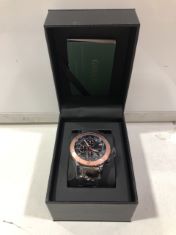 1 X GAMAGES CONQUERER BLACK ROSE WATCH . (DELIVERY ONLY)