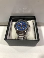 1 X GLOBENFELD EXPEDIENT STEEL BLUE WATCH . (DELIVERY ONLY)