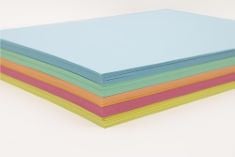 9 X EXACOMPTA GOLDLINE REF - GCP400Z RECYCLED MANILLA CARD PACK A4 IN SIZE, ASSORTED COLOURS PACK OF 500, IDEAL FOR CRAFT PROJECTS FOR ALL YOUR CREATIVE NEEDS. (DELIVERY ONLY)