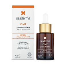 11 X SESDERMA C-VIT LIPOSOMAL SERUM 30ML - VITAMIN C ANTIOXIDANT SERUM FOR RADIANT SKIN - DARK SPOT CORRECTION & FINE LINE CARE - PROFESSIONAL SKINCARE - HYDRATED AND YOUTHFUL COMPLEXION. (DELIVERY O