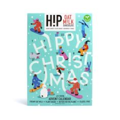 20 X NEW H!P OAT MILK CHOCOLATE VEGAN ADVENT CALENDAR 120G | CHRISTMAS 2023 | HIP PLANT-BASED | SUSTAINABLE LUXURY PACKAGING (HIP ADVENT CALENDAR). (DELIVERY ONLY)