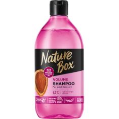 16 X NATURE BOX VOLUME VEGAN SHAMPOO WITH 100% COLD PRESSED ALMOND OIL, FREE FROM SILICONES AND PARABENS 385 ML. (DELIVERY ONLY)
