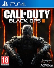 SONY 11X ITEMS TO INCLUDE CALL OF DUTY BLACK OPS 3 AND FIFA 18 GAMING ACCESSORY IN BLACK. (WITH BOX AND ID REQUIRED ON COLLECTION) [JPTC67746]
