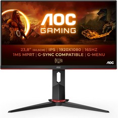 AOC 24G2SP MONITOR (ORIGINAL RRP - £159.99) IN BLACK. (WITH BOX) [JPTC67701] (COLLECTION OR OPTIONAL DELIVERY)