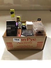 BOX OF ASSORTED BEAUTY PRODUCTS TO INCLUDE MAC LUSTREGLASS LIPSTICK 540 (DELIVERY ONLY)