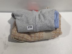2 X ASSORTED CLOTHING TO INCLUDE JOULES ZIPPED HOODIE GREY/BLUE/RED/AQUA BLOCK SIZE 10 (DELIVERY ONLY)
