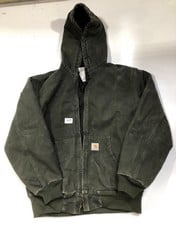 CARHARTT FOR WOMAN HOODED JACKET KHAKI GREEN SIZE M (DELIVERY ONLY)