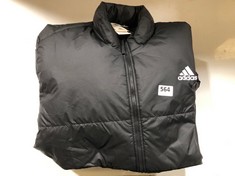 ADIDAS PUFFER JACKET BLACK WITH WHITE LOGO SIZE 3XL (DELIVERY ONLY)
